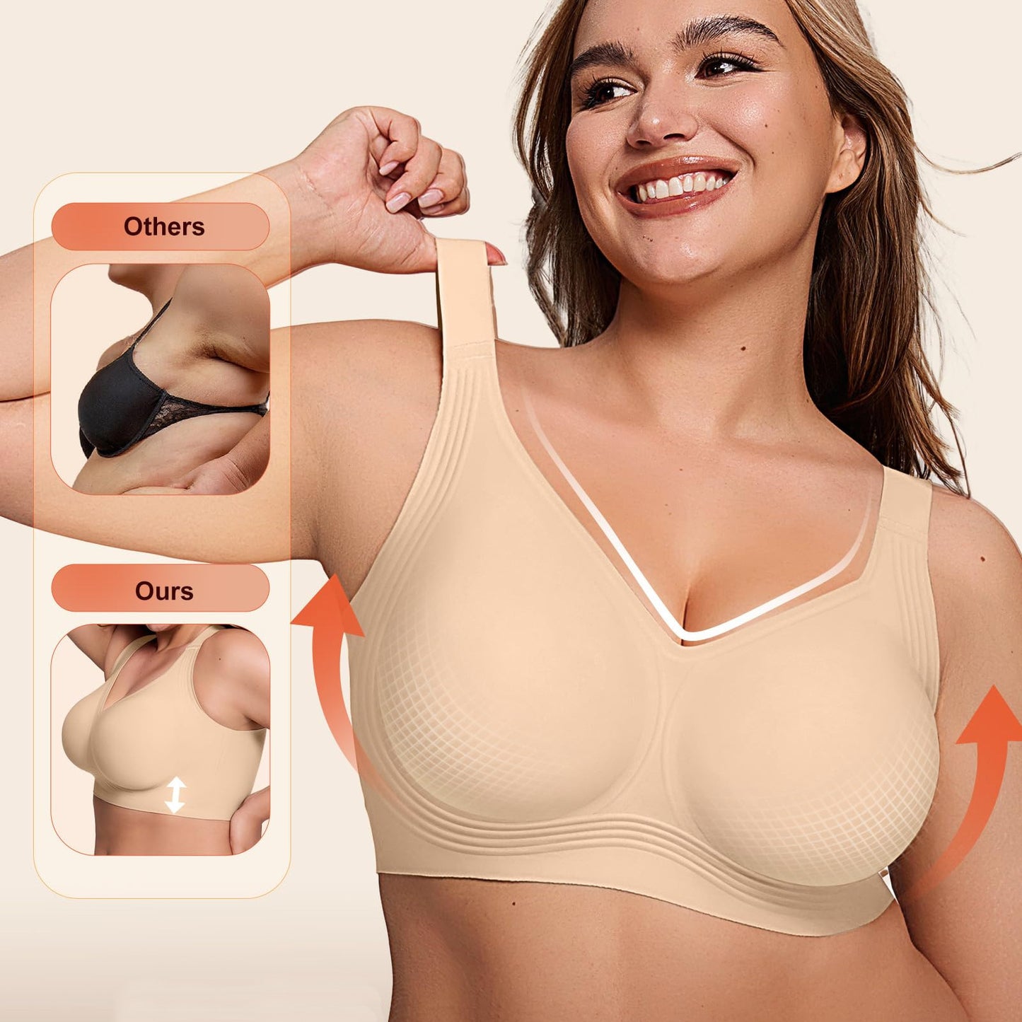 Seamless Push-Up Comfort Bra